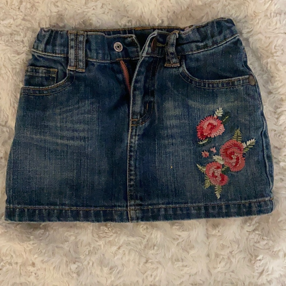 Gap jean skirt with patch work